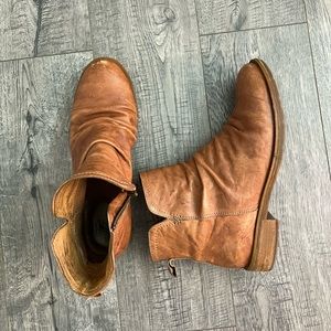 J. Jill Sofft Beckie Luggage Brown Zip Up Booties